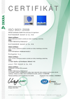 Certifikat DIN EN ISO 9001:2008