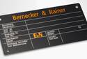 Typový štítek z eloxovaného hliníku pro Bernecker & Rainer | © RATHGEBER GmbH & Co. KG